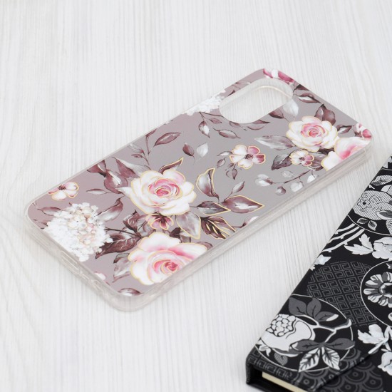 Husa pentru Oppo A17 - Techsuit Marble Series - Bloom of Ruth Gray