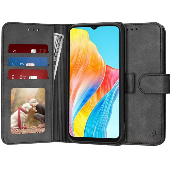 Husa pentru Oppo A38 / A18 - Techsuit Diary Book - Black