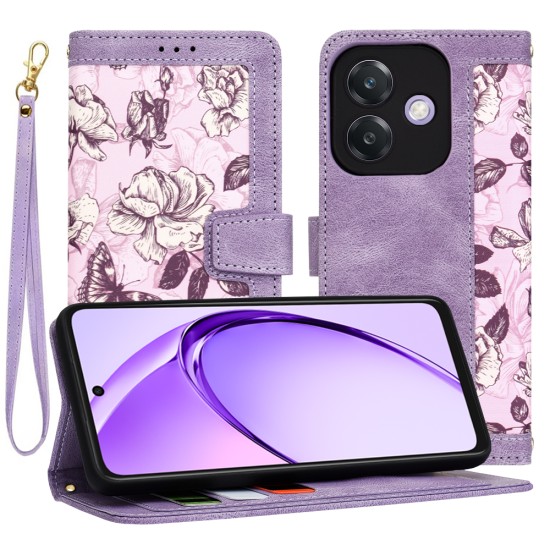 Husa pentru Oppo A40 4G / A60 5G - Techsuit FlipCraft - Mysterious Purple