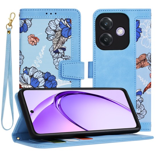 Husa pentru Oppo A40 4G / A60 5G - Techsuit FlipCraft - Vibrant Blue