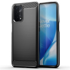 Husa pentru Oppo A54 5G / A74 5G / OnePlus Nord N200 5G - Techsuit Carbon Silicone - Black Husa pentru Oppo A54 5G / A74 5G / OnePlus Nord N200 5G - Techsuit Carbon Silicone - Black