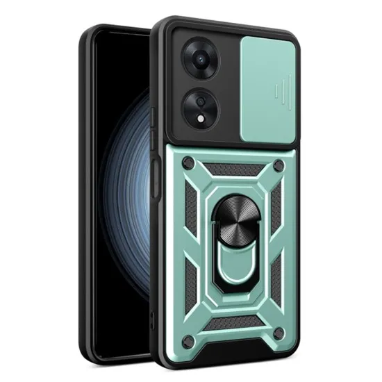 Husa pentru Oppo A58 4G - Techsuit CamShield Series - Green Husa pentru Oppo A58 4G - Techsuit CamShield Series - Green