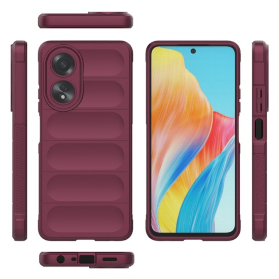 Husa pentru Oppo A58 4G - Techsuit Magic Shield - Bordeaux