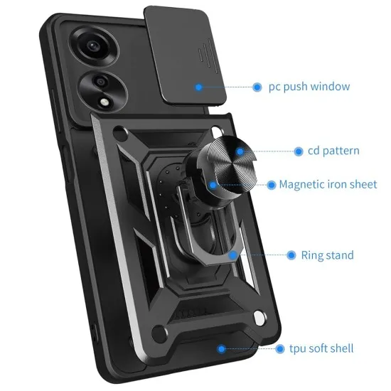 Husa pentru Oppo A60 - Techsuit CamShield Series - Green Husa pentru Oppo A60 - Techsuit CamShield Series - Green