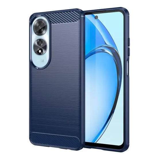 Husa pentru Oppo A60 - Techsuit Carbon Silicone - Blue Husa pentru Oppo A60 - Techsuit Carbon Silicone - Blue