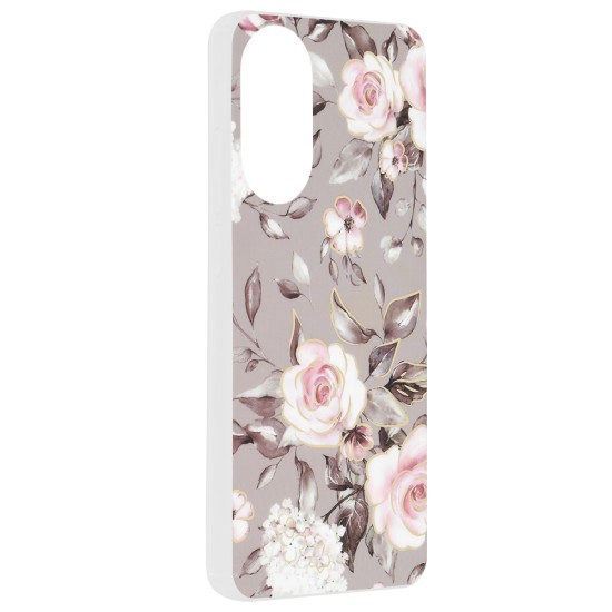 Husa pentru Oppo A78 4G - Techsuit Marble Series - Bloom of Ruth Gray