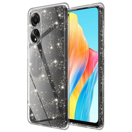 Husa pentru Oppo A78 4G - Techsuit SparkleSkin Series - Clear