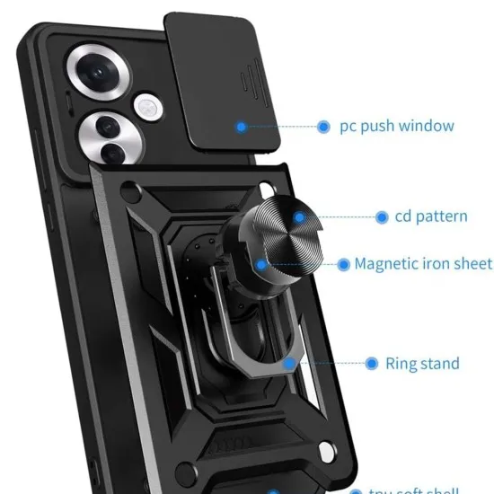 Husa pentru Oppo Reno11 F - Techsuit CamShield Series - Black Husa pentru Oppo Reno11 F - Techsuit CamShield Series - Black