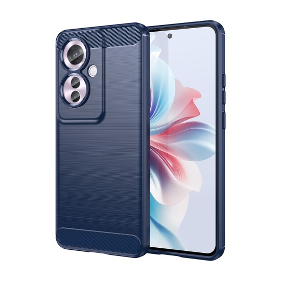 Husa pentru Oppo Reno11 F - Techsuit Carbon Silicone - Blue