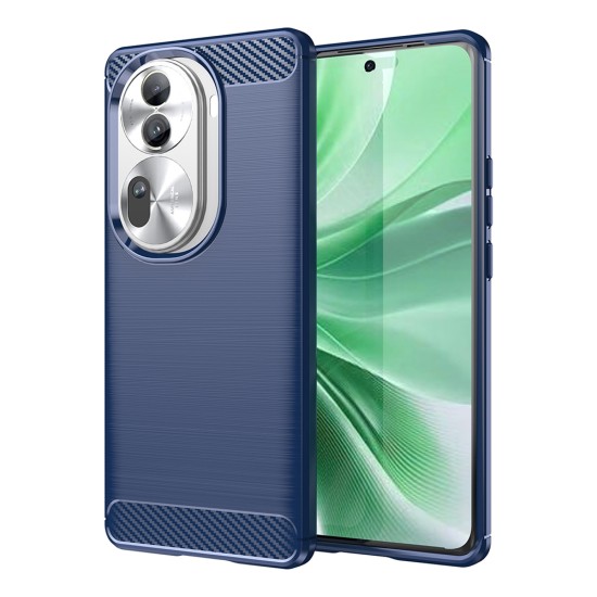 Husa pentru Oppo Reno11 Pro - Techsuit Carbon Silicone - Blue