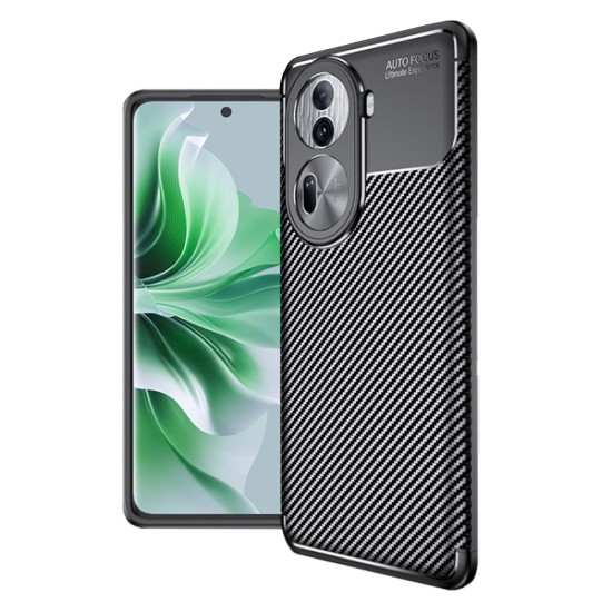 Husa pentru Oppo Reno11 Pro - Techsuit CarbonFiber - Black