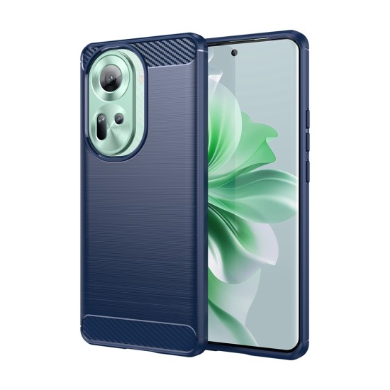 Husa pentru Oppo Reno11 - Techsuit Carbon Silicone - Blue