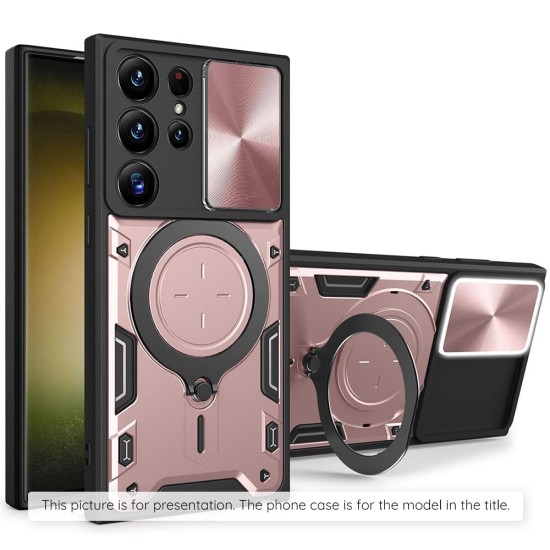 Husa pentru Oppo Reno12 F / Oppo Reno12 FS - Techsuit CamGuard Pro - Rose Gold