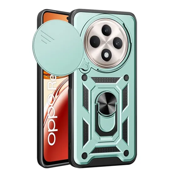 Husa pentru Oppo Reno12 F / Oppo Reno12 FS - Techsuit CamShield Series - Green
