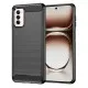 Husa pentru Oppo Reno12 - Techsuit Carbon Silicone - Black Husa pentru Oppo Reno12 - Techsuit Carbon Silicone - Black