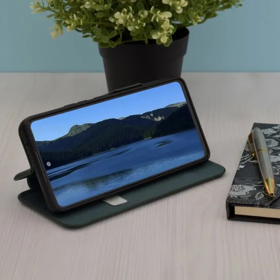 Husa pentru Oppo Reno12 - Techsuit Safe Wallet Plus - Green Husa pentru Oppo Reno12 - Techsuit Safe Wallet Plus - Green