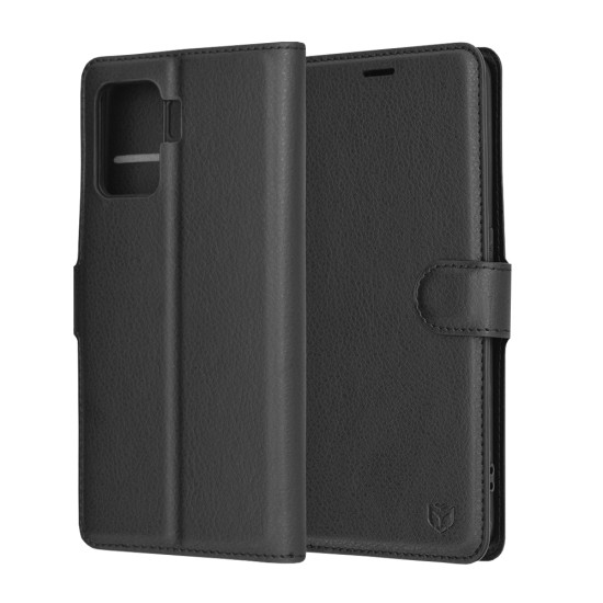 Husa pentru Oppo Reno5 Lite / Oppo A94 4G - Techsuit Leather Folio - Black