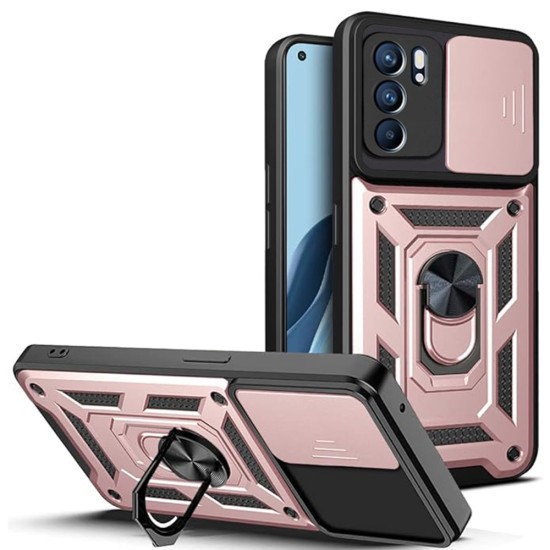 Husa pentru Oppo Reno6 5G - Techsuit CamShield Series - Rose Gold