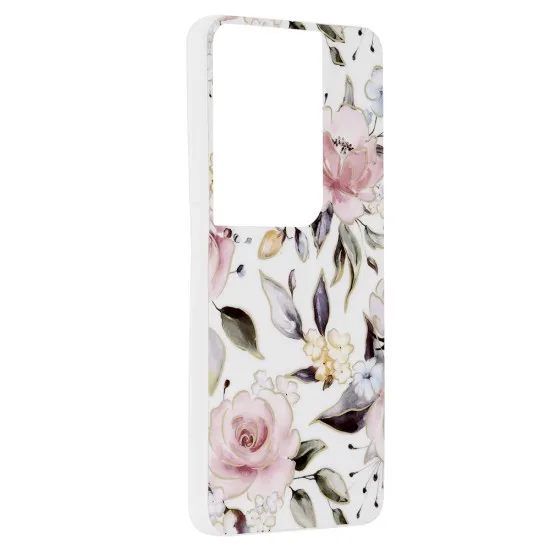Husa pentru Oppo Reno8 Pro - Techsuit Marble Series - Chloe White Husa pentru Oppo Reno8 Pro - Techsuit Marble Series - Chloe White