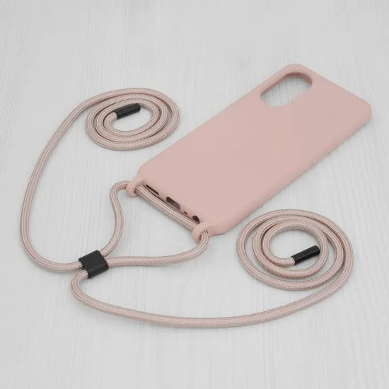 Husa pentru Oppo Reno8 T - Techsuit Crossbody Lanyard - Pink