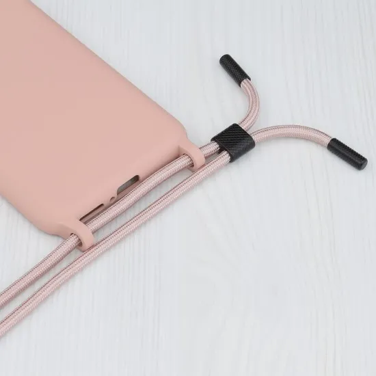 Husa pentru Oppo Reno8 T - Techsuit Crossbody Lanyard - Pink