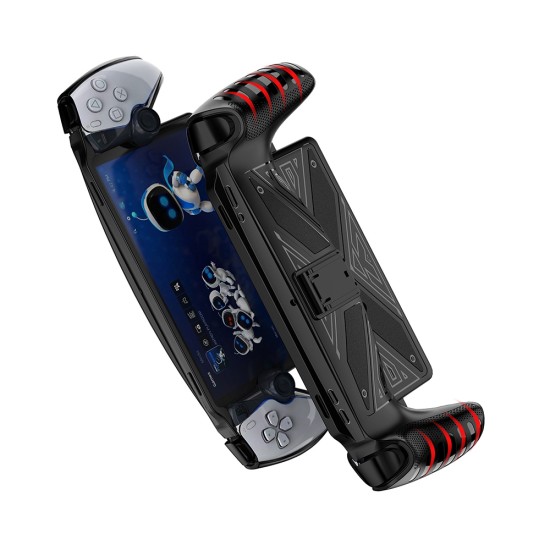 Husa pentru PlayStation Portal Remote Player - Techsuit Rugged Silicone Kickstand Case - X Design