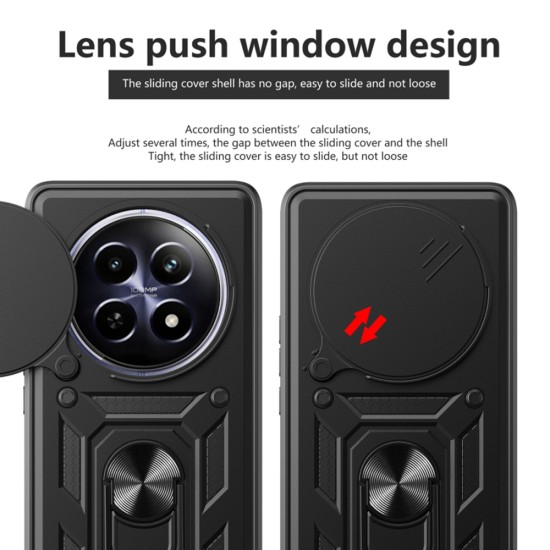 Husa pentru Realme 12+ - Techsuit CamShield Series - Black Husa pentru Realme 12+ - Techsuit CamShield Series - Black