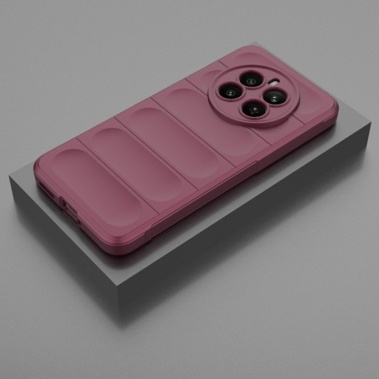 Husa pentru Realme 12+ - Techsuit Magic Shield - Bordeaux Husa pentru Realme 12+ - Techsuit Magic Shield - Bordeaux