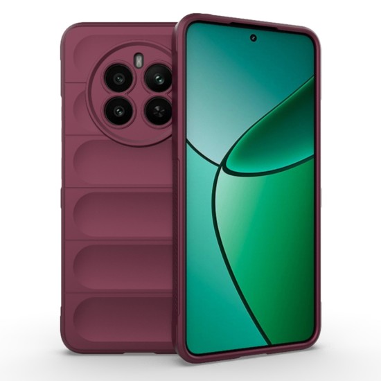 Husa pentru Realme 12+ - Techsuit Magic Shield - Bordeaux Husa pentru Realme 12+ - Techsuit Magic Shield - Bordeaux