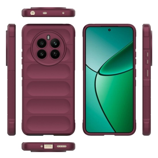 Husa pentru Realme 12+ - Techsuit Magic Shield - Bordeaux Husa pentru Realme 12+ - Techsuit Magic Shield - Bordeaux