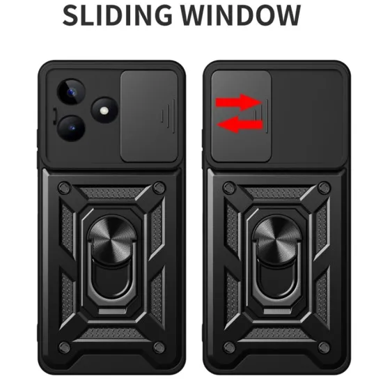 Husa pentru Realme C51 / Note 50 - Techsuit CamShield Series - Black Husa pentru Realme C51 / Note 50 - Techsuit CamShield Series - Black
