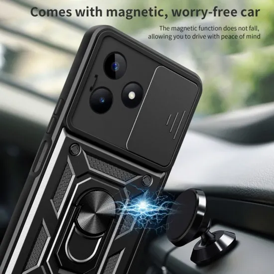 Husa pentru Realme C51 / Note 50 - Techsuit CamShield Series - Black Husa pentru Realme C51 / Note 50 - Techsuit CamShield Series - Black