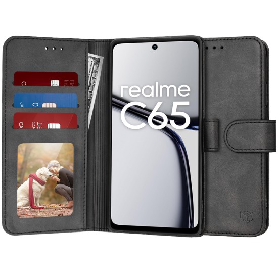 Husa pentru Realme C65 - Techsuit Diary Book - Black