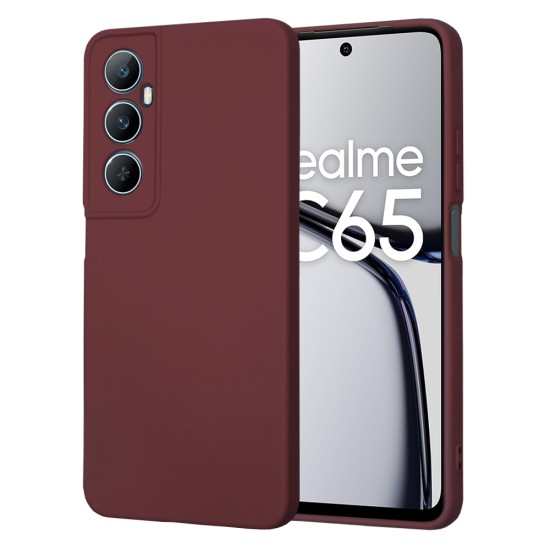 Husa pentru Realme C65 - Techsuit SoftFlex - Plum Red