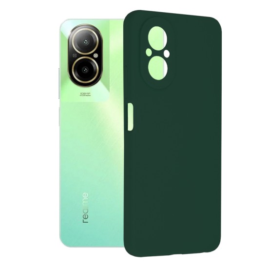 Husa pentru Realme C67 4G - Techsuit Soft Edge Silicone - Dark Green