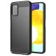 Husa pentru Samsung Galaxy A03s - Techsuit Carbon Silicone - Black