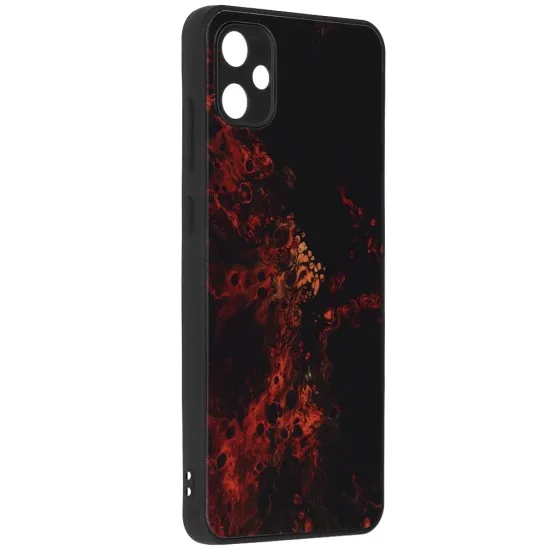 Husa pentru Samsung Galaxy A05 - Techsuit Glaze Series - Red Nebula Husa pentru Samsung Galaxy A05 - Techsuit Glaze Series - Red Nebula