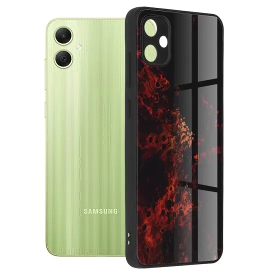 Husa pentru Samsung Galaxy A05 - Techsuit Glaze Series - Red Nebula Husa pentru Samsung Galaxy A05 - Techsuit Glaze Series - Red Nebula