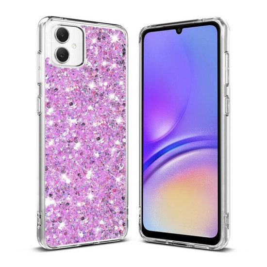 Husa pentru Samsung Galaxy A05 - Techsuit Sparkly Glitter - Magenta