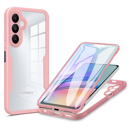 Husa pentru Samsung Galaxy A05s + Folie - Techsuit ColorVerse 360 Series - Pink