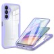 Husa pentru Samsung Galaxy A05s + Folie - Techsuit ColorVerse 360 Series - Purple