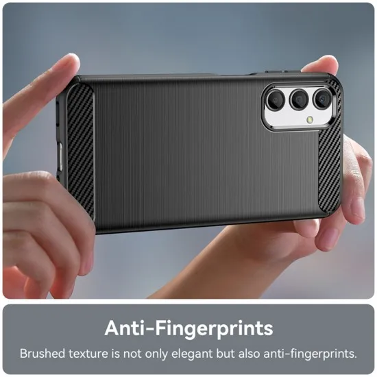 Husa pentru Samsung Galaxy A05s - Techsuit Carbon Silicone - Black Husa pentru Samsung Galaxy A05s - Techsuit Carbon Silicone - Black