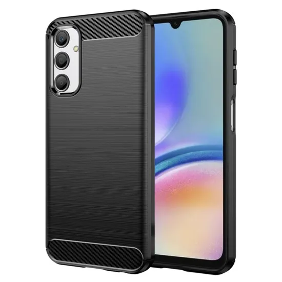 Husa pentru Samsung Galaxy A05s - Techsuit Carbon Silicone - Black Husa pentru Samsung Galaxy A05s - Techsuit Carbon Silicone - Black