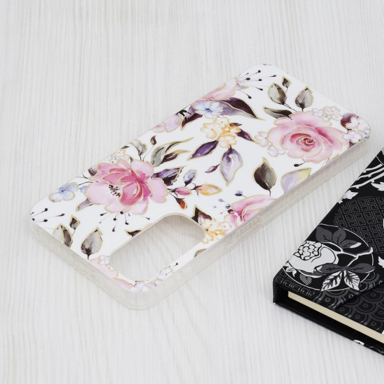 Husa pentru Samsung Galaxy A05s - Techsuit Marble Series - Chloe White