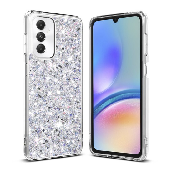 Husa pentru Samsung Galaxy A05s - Techsuit Sparkly Glitter - White