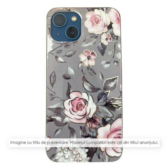 Husa pentru Samsung Galaxy A06 - Techsuit Marble Series - Bloom of Ruth Gray