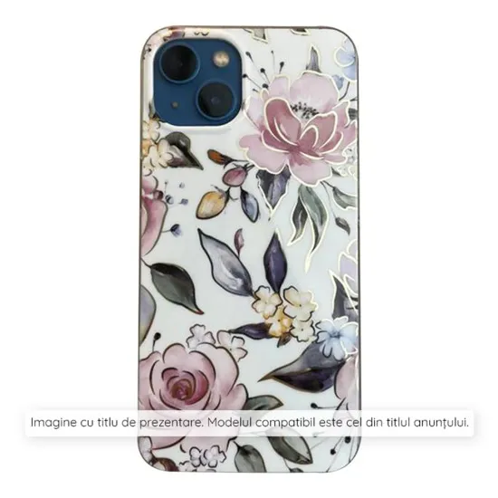 Husa pentru Samsung Galaxy A06 - Techsuit Marble Series - Chloe White Husa pentru Samsung Galaxy A06 - Techsuit Marble Series - Chloe White