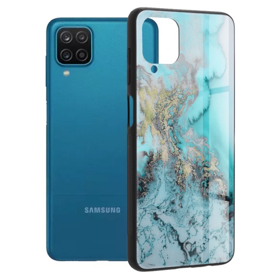 Husa pentru Samsung Galaxy A12 / A12 Nacho - Techsuit Glaze Series - Blue Ocean