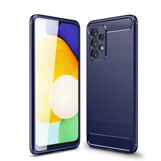 Husa pentru Samsung Galaxy A13 4G - Techsuit Carbon Silicone - Blue