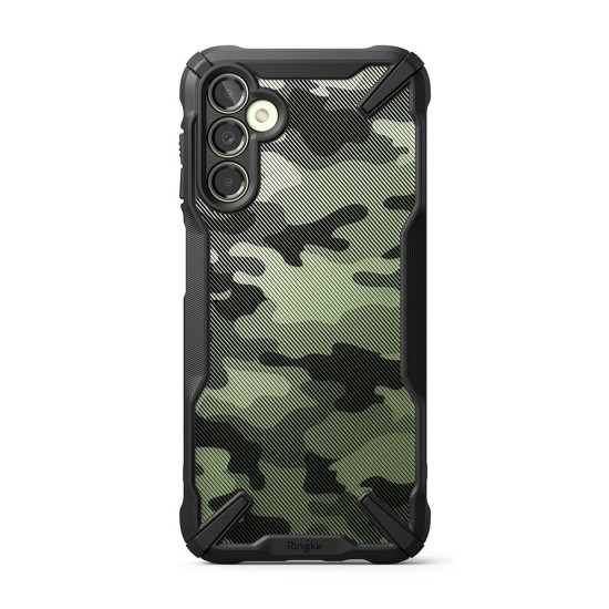 Husa pentru Samsung Galaxy A14 4G / 5G - Ringke Fusion X Design - Camo Black